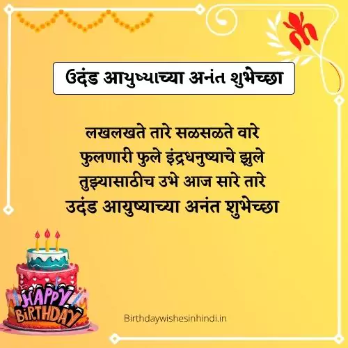 Udand Ayushyachya Anant Shubhechha